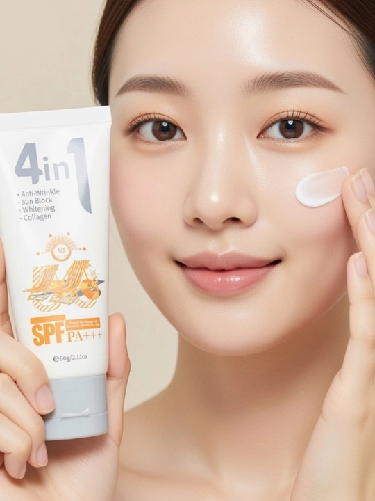Солнцезащитный крем SPF 50 для лица , защита от солнца, увлажняющий , легкий  - 