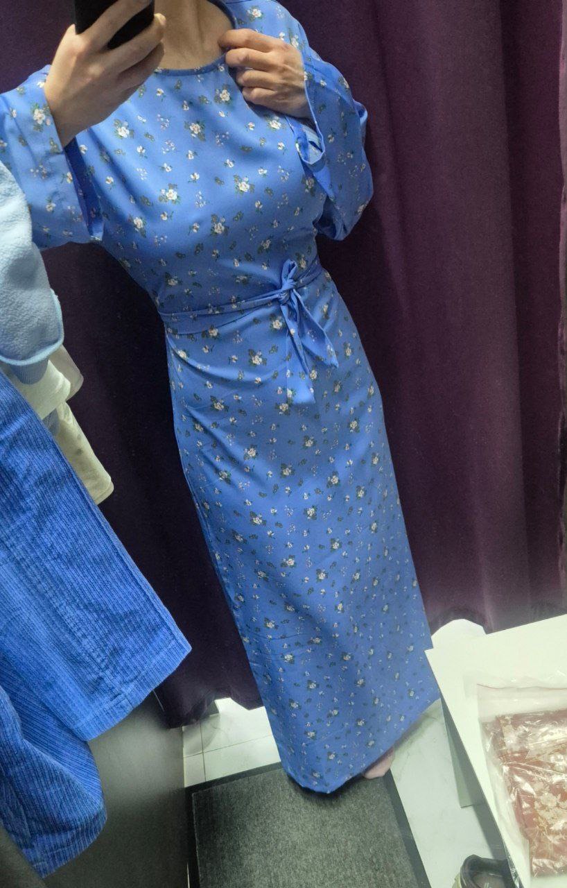 Женское платье макси в пол, свободный силуэт, завязка на спине, S M L XL