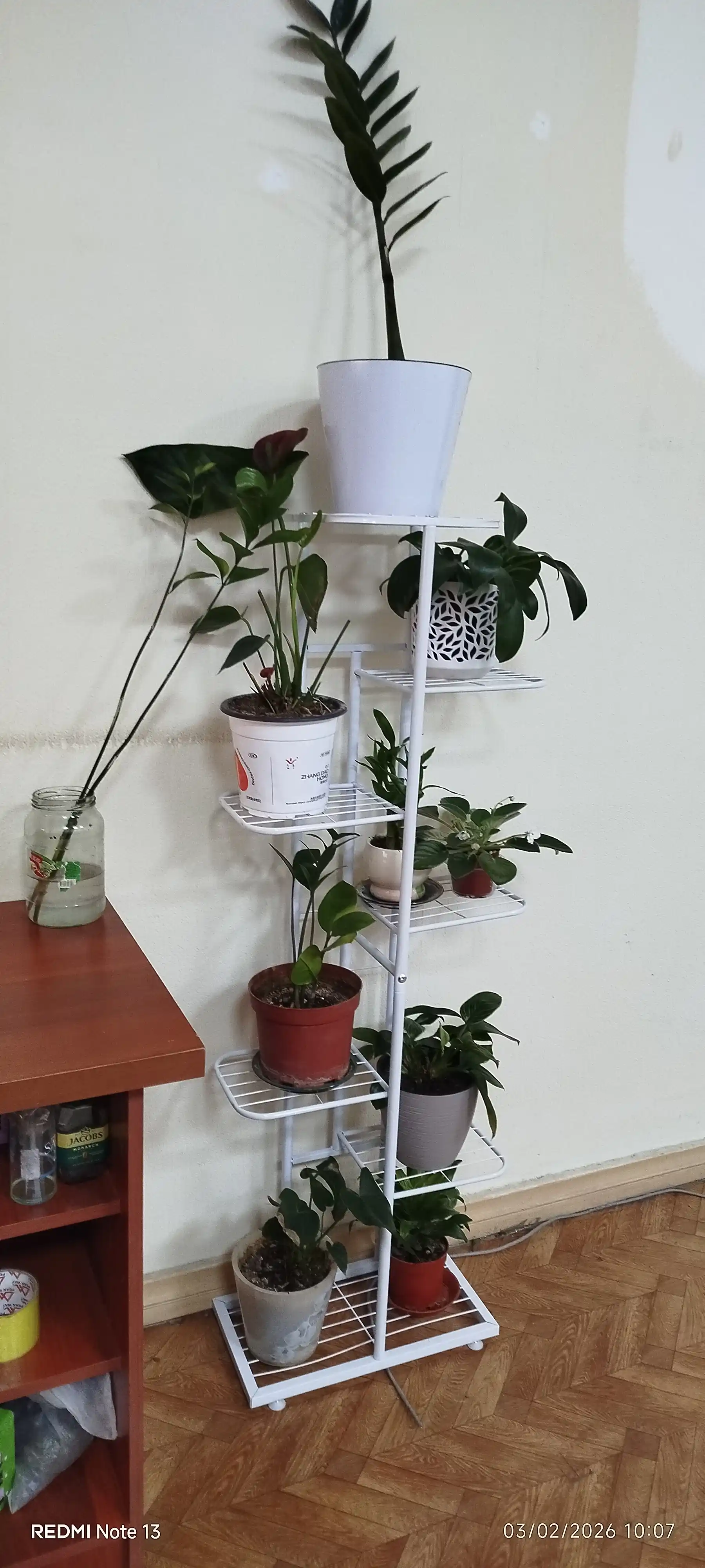 Подставка для цветов, напольная, металлическая