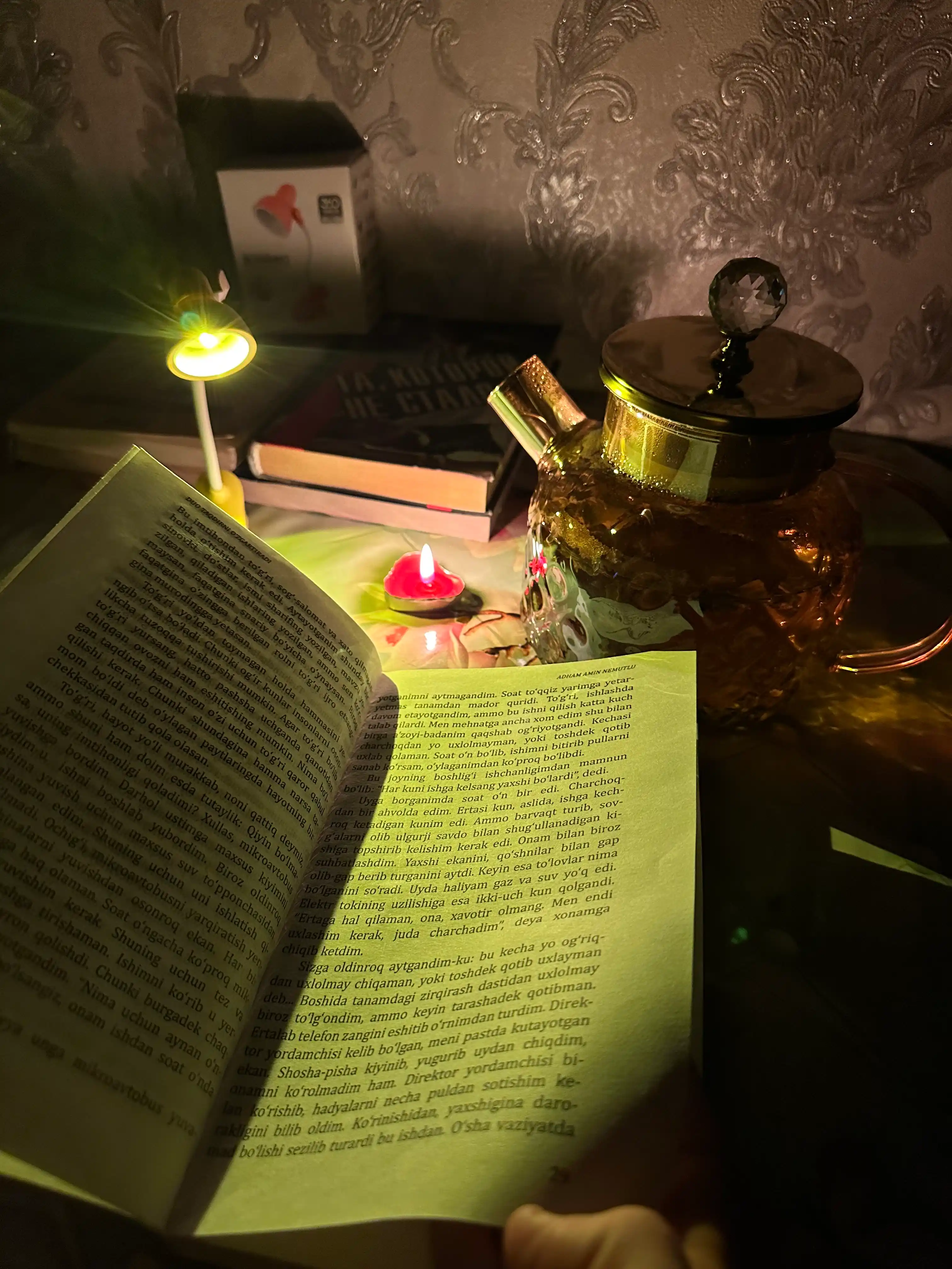 Svetodiot chiroq, USB, LED, kitob o'qish uchun