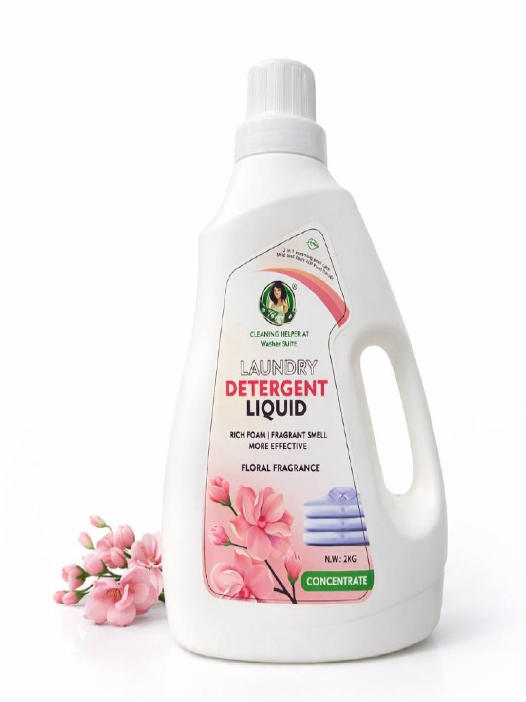 Cleaning Helper, гель для стирки, жидкое средство для стирки 2 в 1, цветочный, лаванда