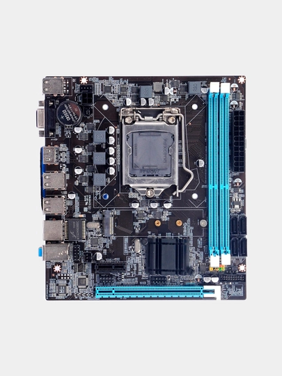 Материнская плата H61 DDR3 1155, сокет поддержка M.2 NVME HDMI VGA
