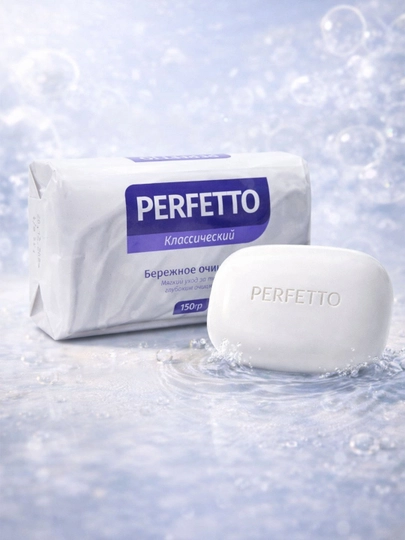 Туалетное мыло Perfetto для всей семьи классик 150 гр