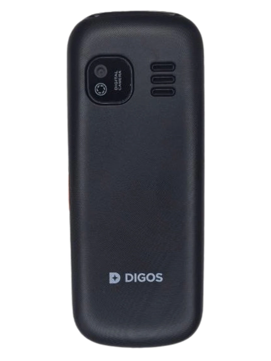 Кнопочный телефон DIGOS 105, есть 2 сим карты. Imei зарегистрирован, есть зарядка. 1000мАч