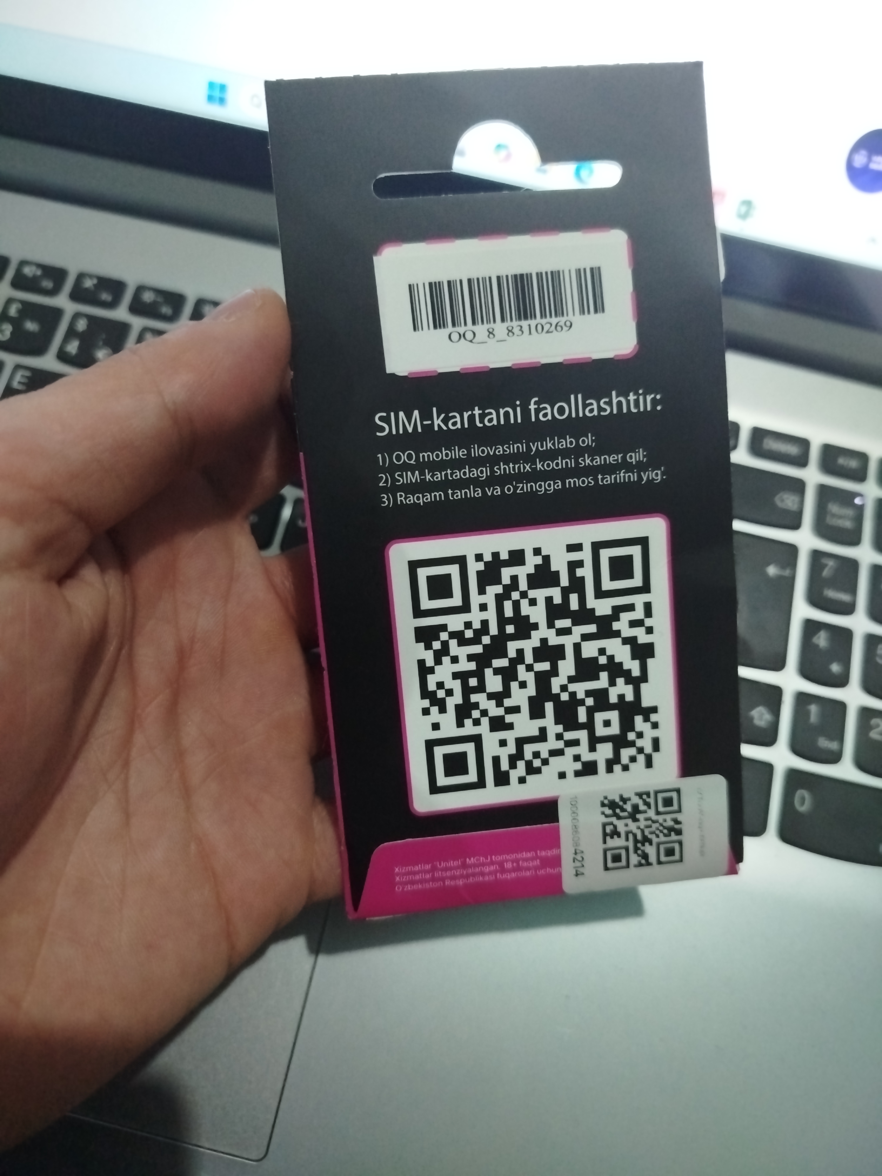 SIM-карты OQ для всех типов мобильных телефонов, 100 ГБ бонус + 15000 бонус
