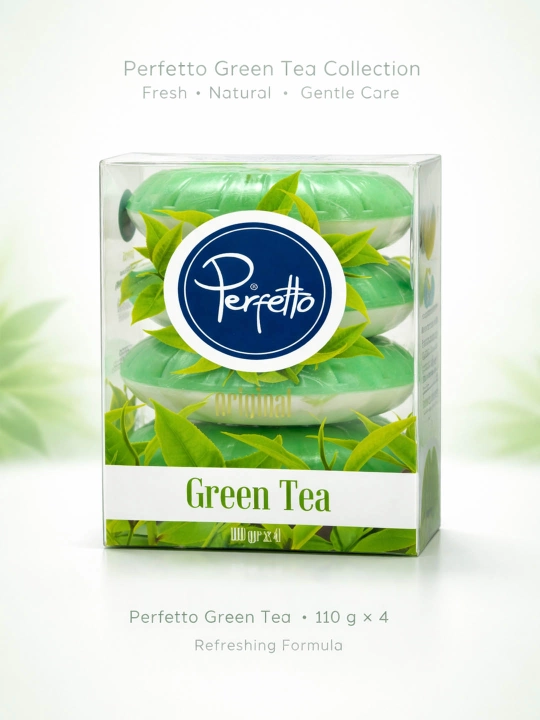 Sovun Perfetto yashil choy, 110 g  4 dona - 