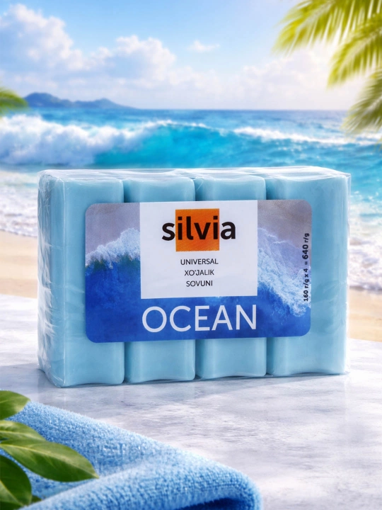 Xo'jalik sovuni Silvia Soap Ocean, 4x160 g - 