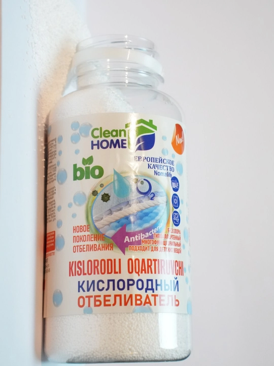 Clean Home Bio kislorodli oqartiruvchi, dog' ketkazuvchi, antibakterial kukun, 330 g