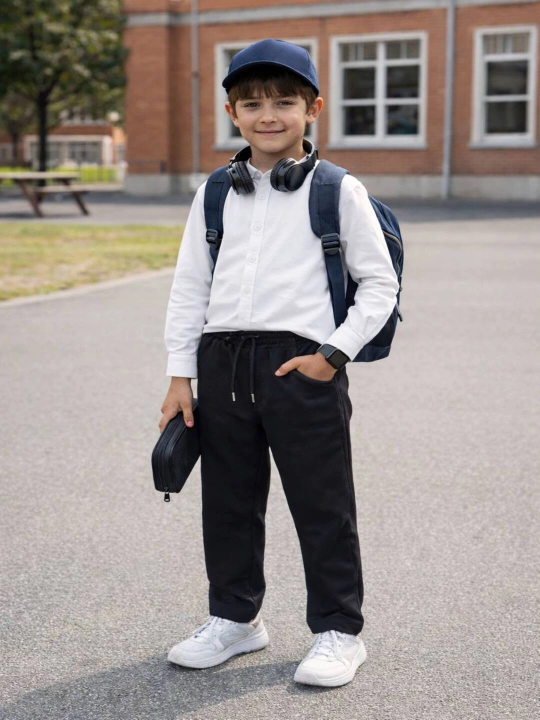 Bolalar uchun klassik shim maktab uchun 6-13 yoshgacha