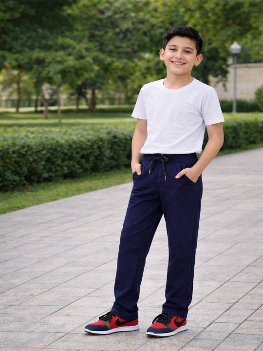 Bolalar uchun klassik shim maktab uchun 6-13 yoshgacha