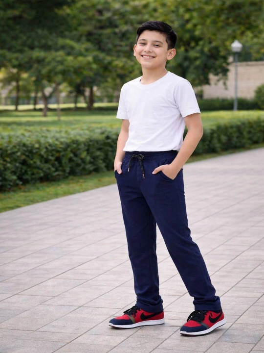 Bolalar uchun klassik shim maktab uchun 6-13 yoshgacha