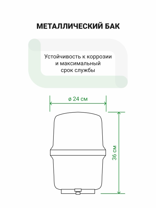 Гейзер Престиж, обратный осмос, фильтр для воды под мойку, 200 л в день