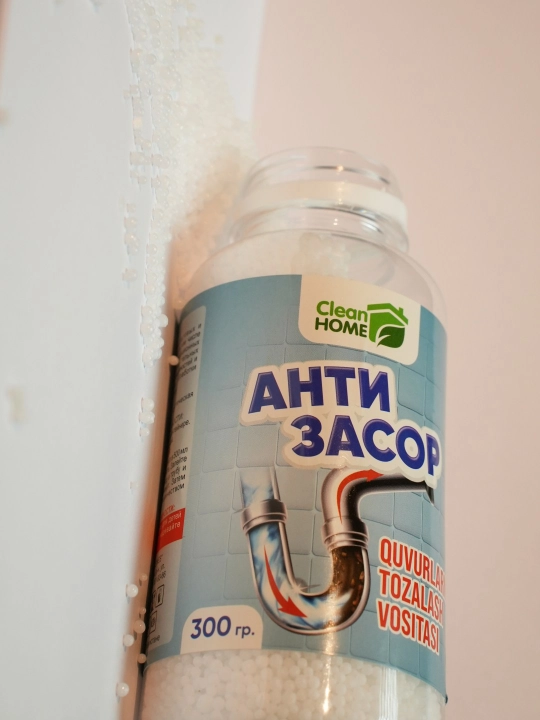 Средство для прочистки труб Clean Home Anti Zasor, гранулы от засоров, 300 г