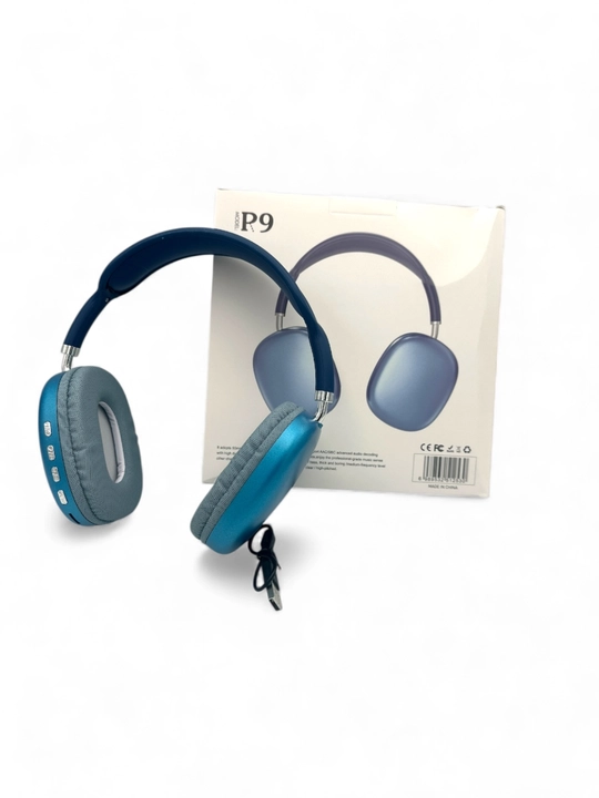 Simsiz Bluetooth quloqchinlar P9, mikrofonli, to'liq o'lchamli