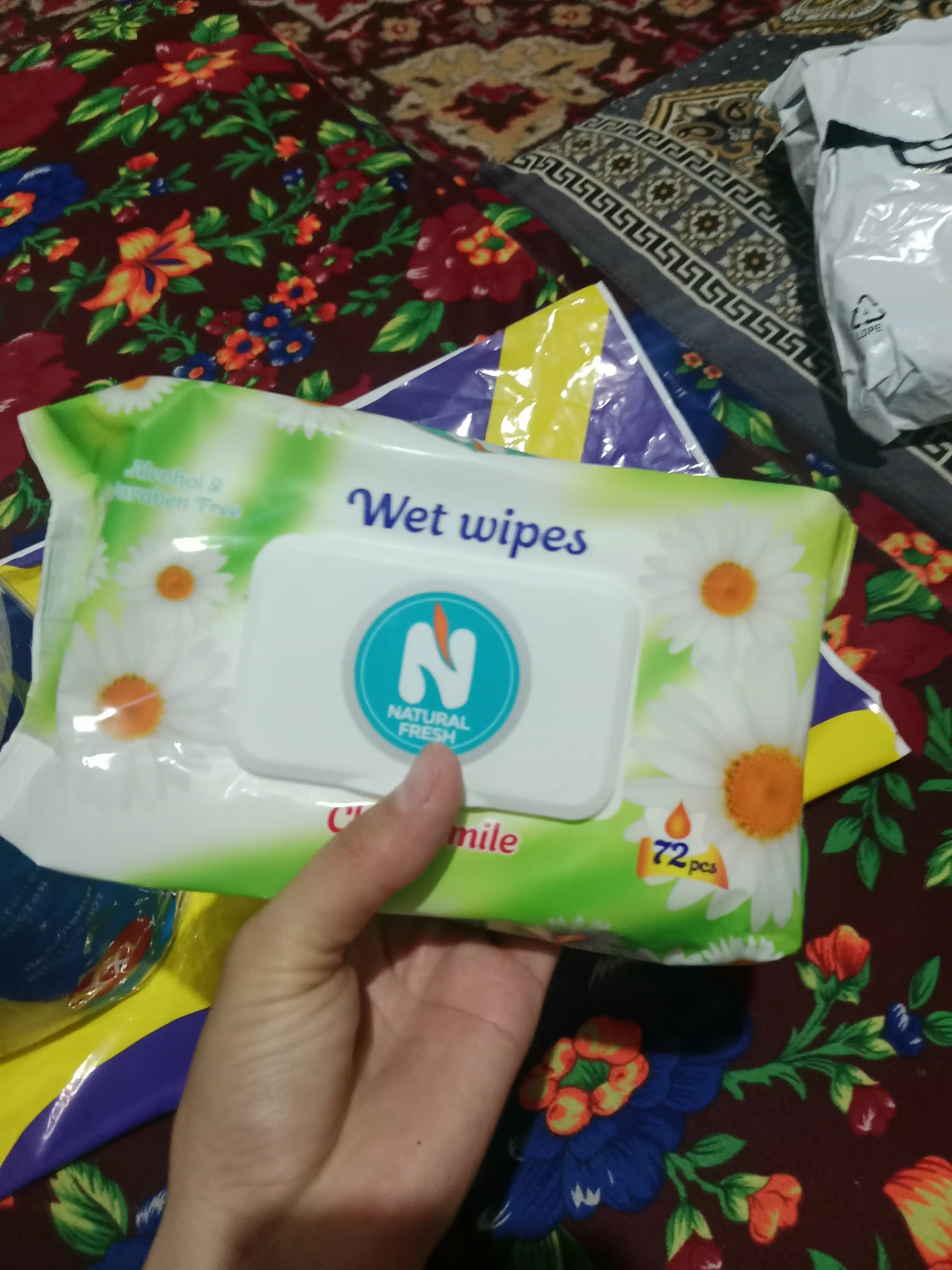 Nam salfetkalar ВС Nat Fresh romashka, 72 dona