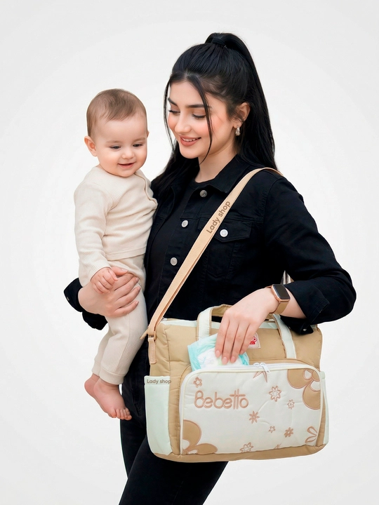 Сумка в роддом Bebetto, для мамы и малыша, 26×36 см, вместительная, много отделений