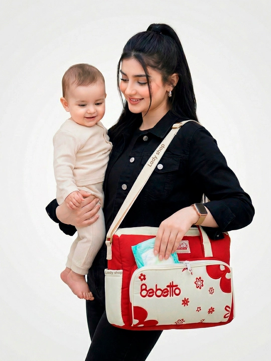 Сумка в роддом Bebetto, для мамы и малыша, 26×36 см, вместительная, много отделений