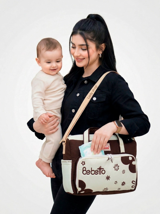 Сумка в роддом Bebetto, для мамы и малыша, 26×36 см, вместительная, много отделений