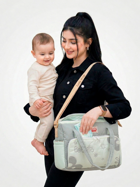Сумка в роддом Bebetto, для мамы и малыша, 26×36 см, вместительная, много отделений