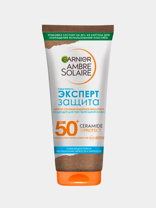 Quyoshdan Himoya Qiluvchi Molochko yuz va вana Uchun Garnier Ambre Solaire, Spf50+, 175 Ml