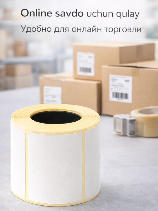 Термоэтикетки, 58 × 40 мм, для мини-принтера, самоклеящиеся, 500 шт, 1/3/5 рулона