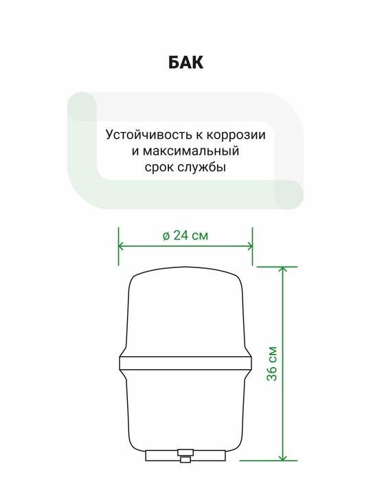 Фильтр для воды Гейзер, Престиж Смарт обратный осмос, 200 л в день, бак 12 л, с краном