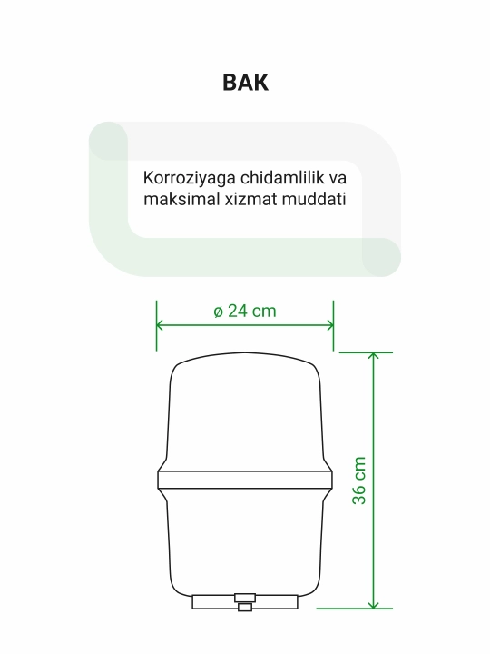 Фильтр для воды Гейзер, Престиж Смарт обратный осмос, 200 л в день, бак 12 л, с краном
