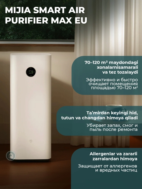 Очиститель воздуха Xiaomi Mija Smart Air Purifier 6, 4 Pro, 4 Lite, 4 Compact, Max, Elite
