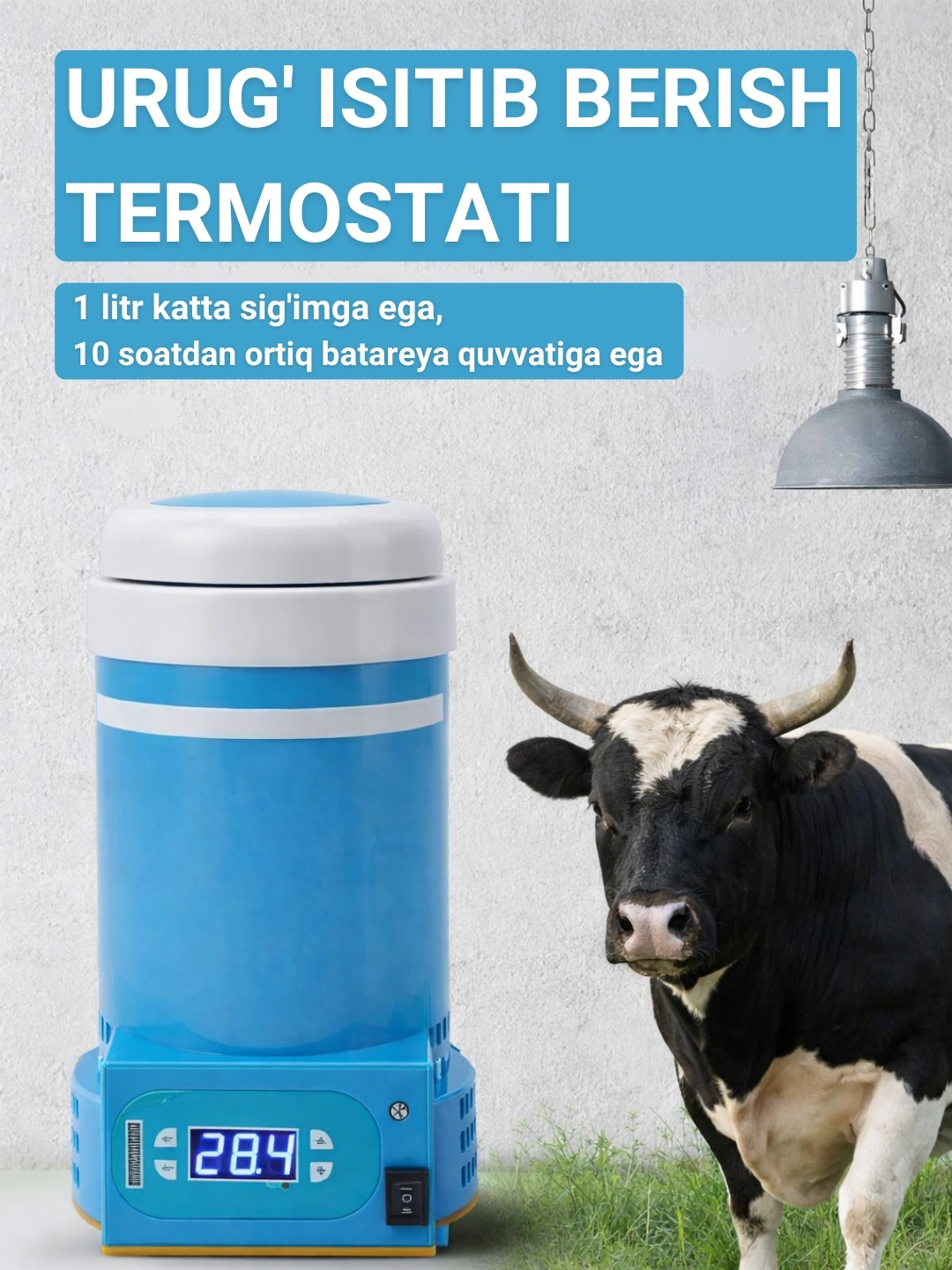Hayvonlar urug‘ini isitish uchun termostat