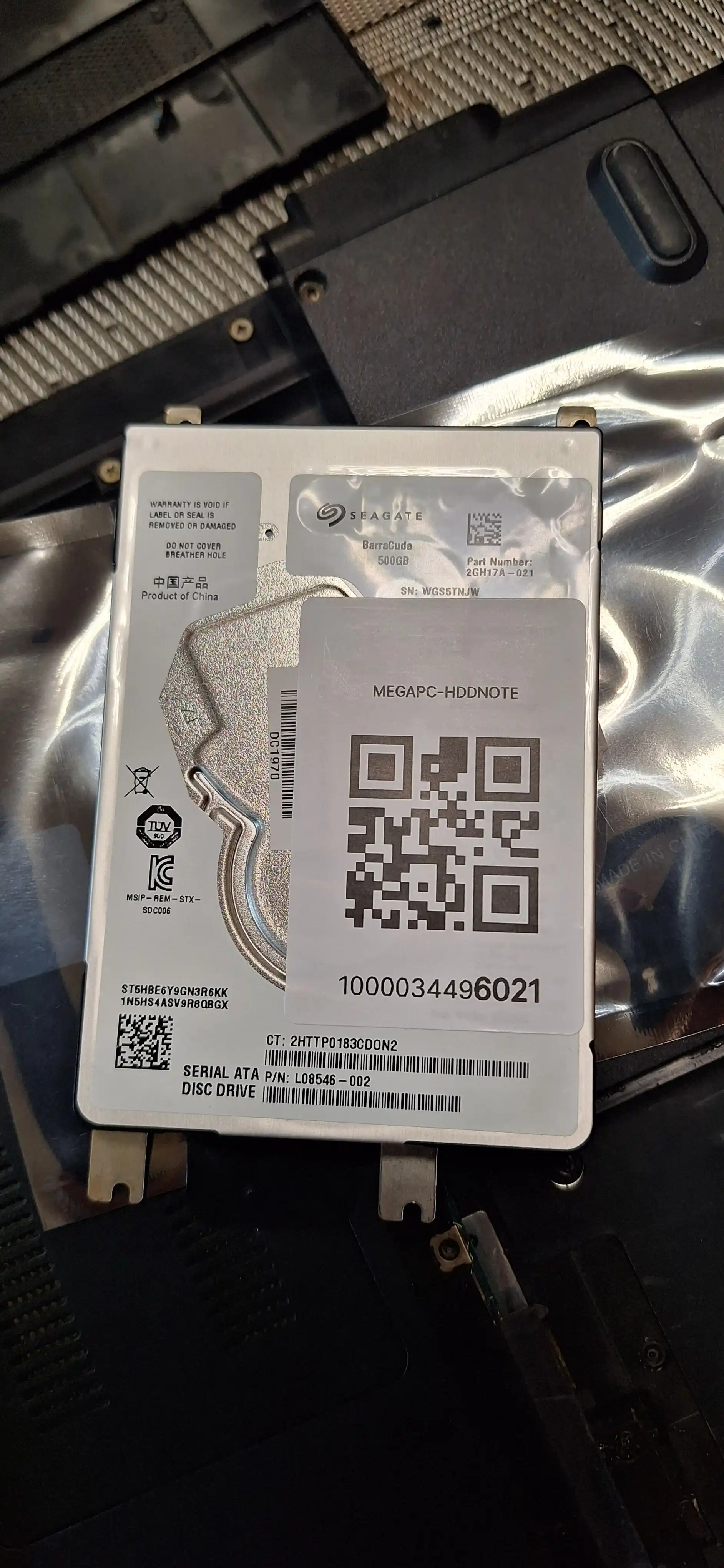 Qattiq disk Seagate 500gb SATA HDD 2.5, noutbuk va kompyuter uchun