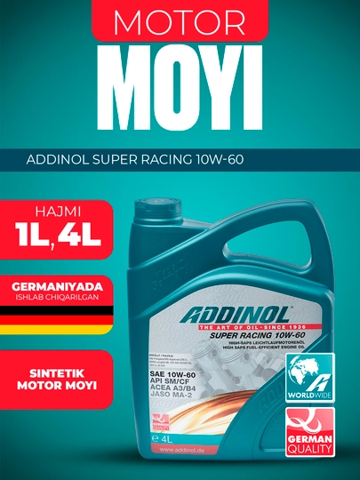 Sintetic motor moyi ADDINOL SUPER RACING 10W-60 - 