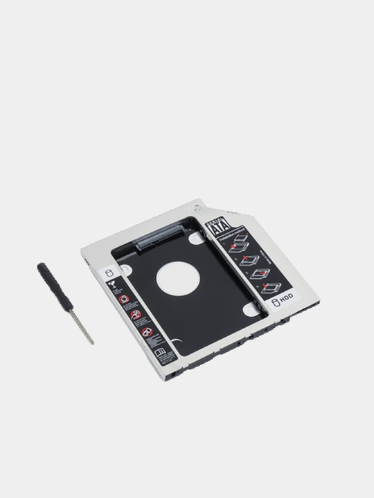 Универсальный HDD Caddy 2.5 для установки в ноутбук и жесткий диск, 9,5-12,7 мм