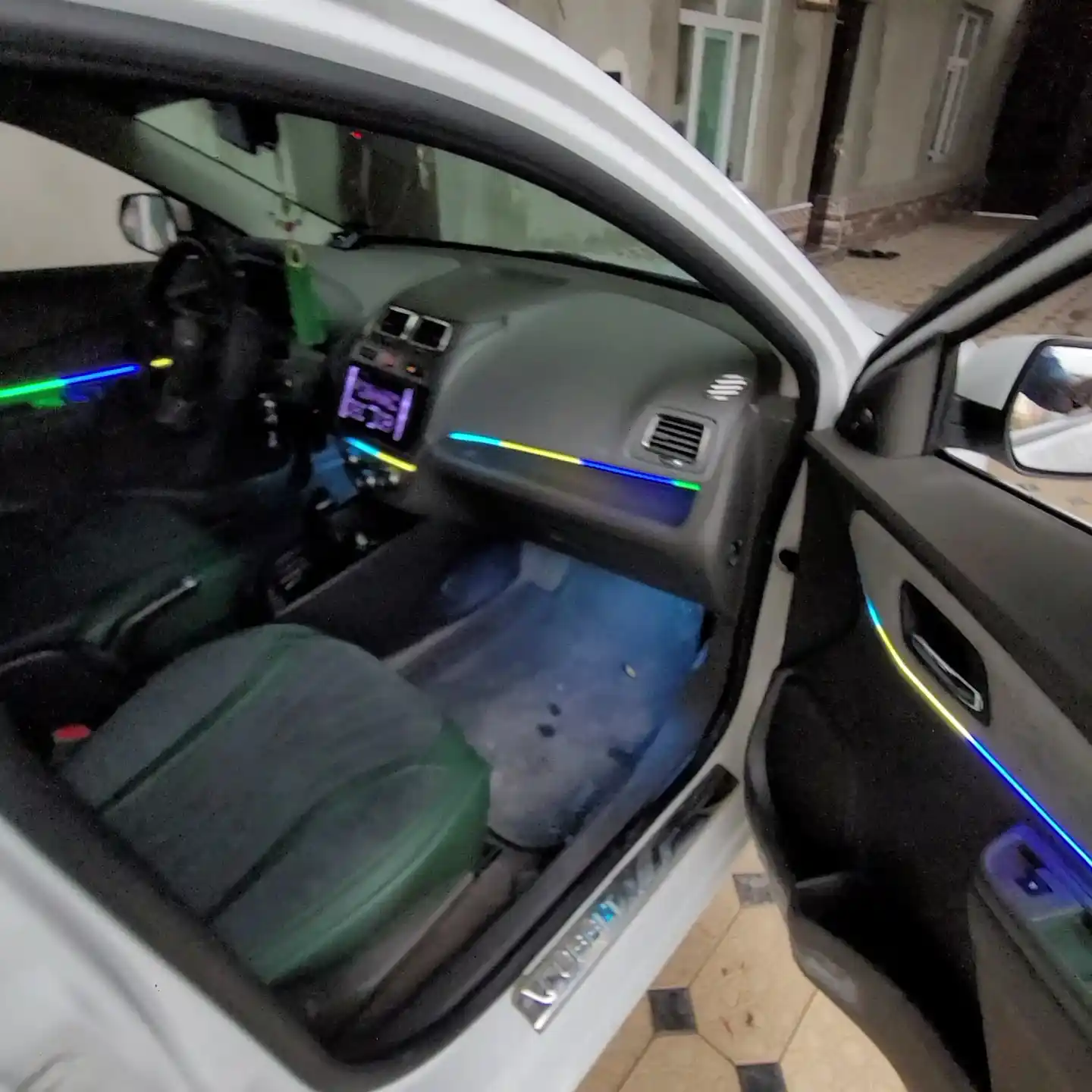 Многоцветная атмосферная подсветка RGBIC, для салона автомобиля, 18 шт