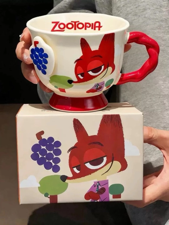 Кружка детская Disney Зверополис, керамическая чашка для чая Зверополис, Disney 400мл