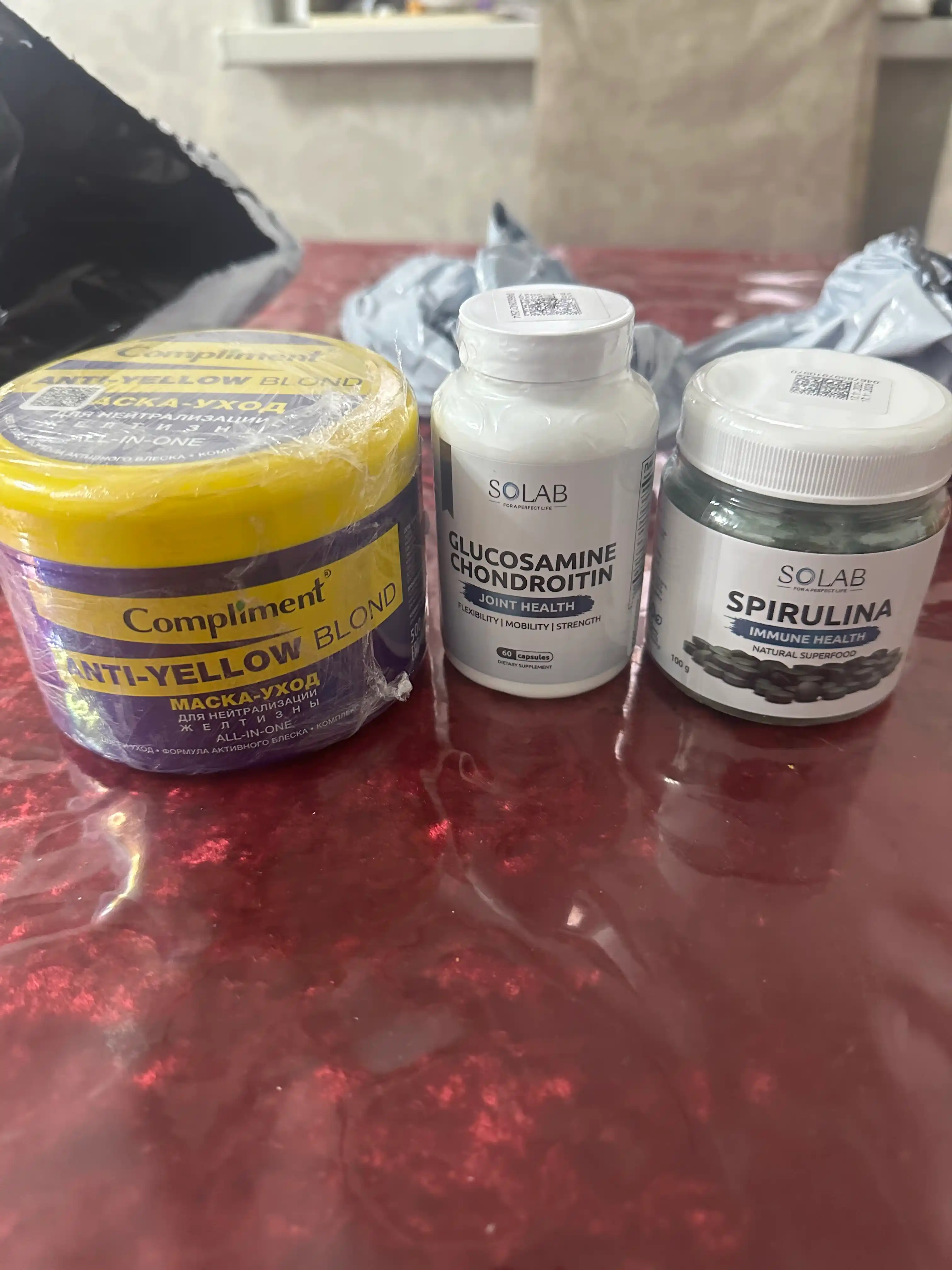 Spirulina tabletkalarda, SOLAB, 100 g, 200 dona