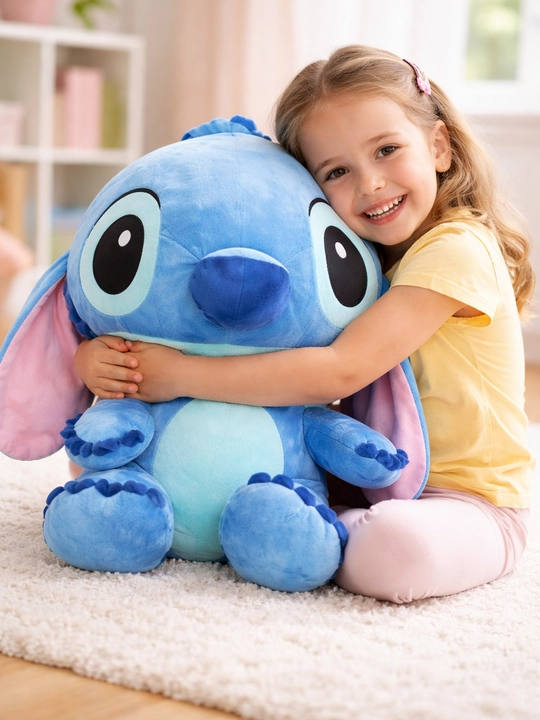 Yumshoq bolalar o‘yinchog‘i, Lilo va Stich, sovg‘a uchun, ko‘k va pushti
