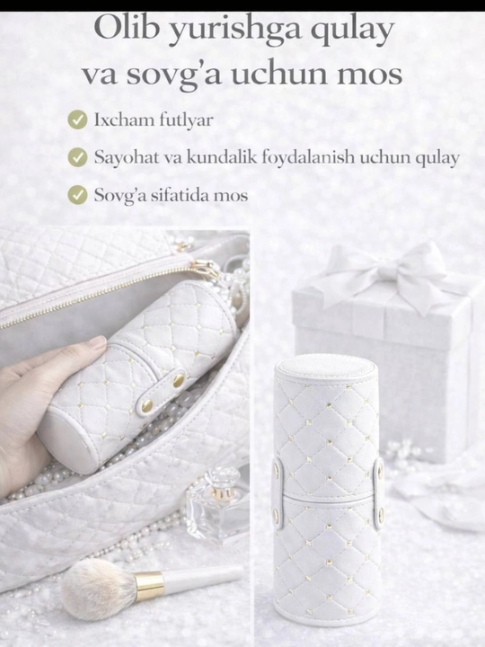 Ko‘z, lab va yuz uchun makiyaj cho‘tkalari to‘plami, 12 dona - 
