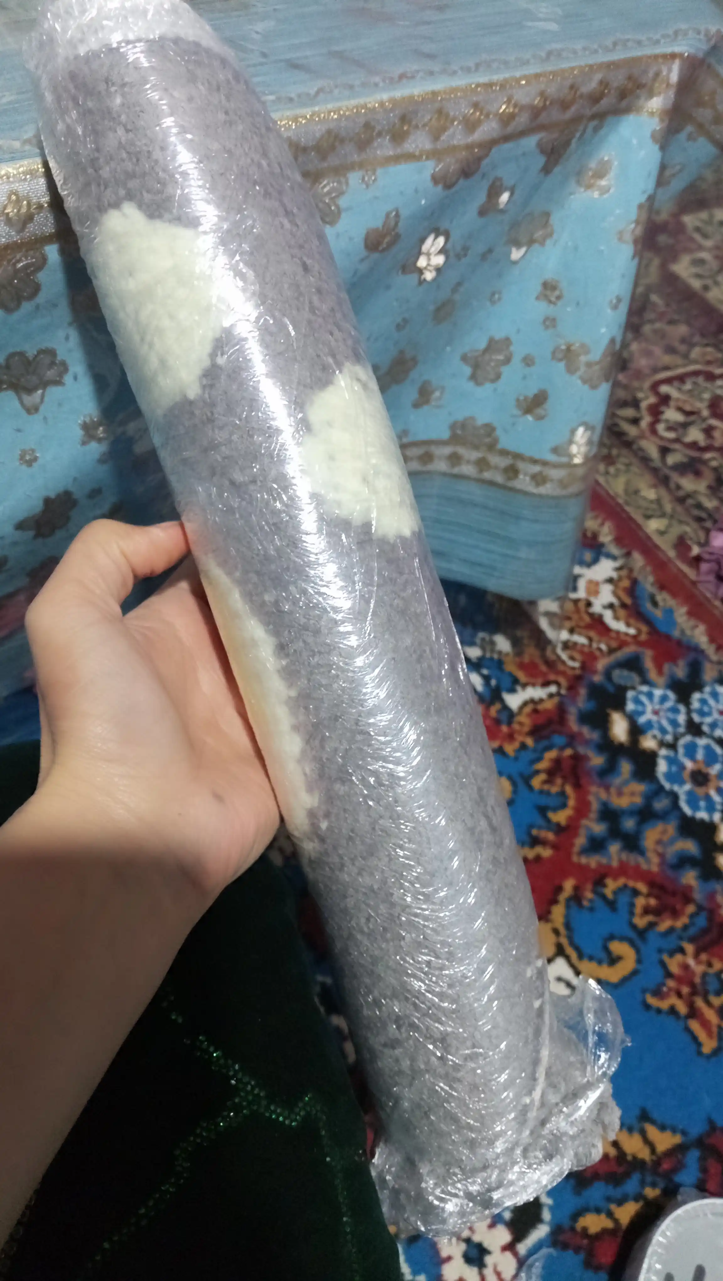 Мягкий коврик для ванной в форме стоп 40x60 см
