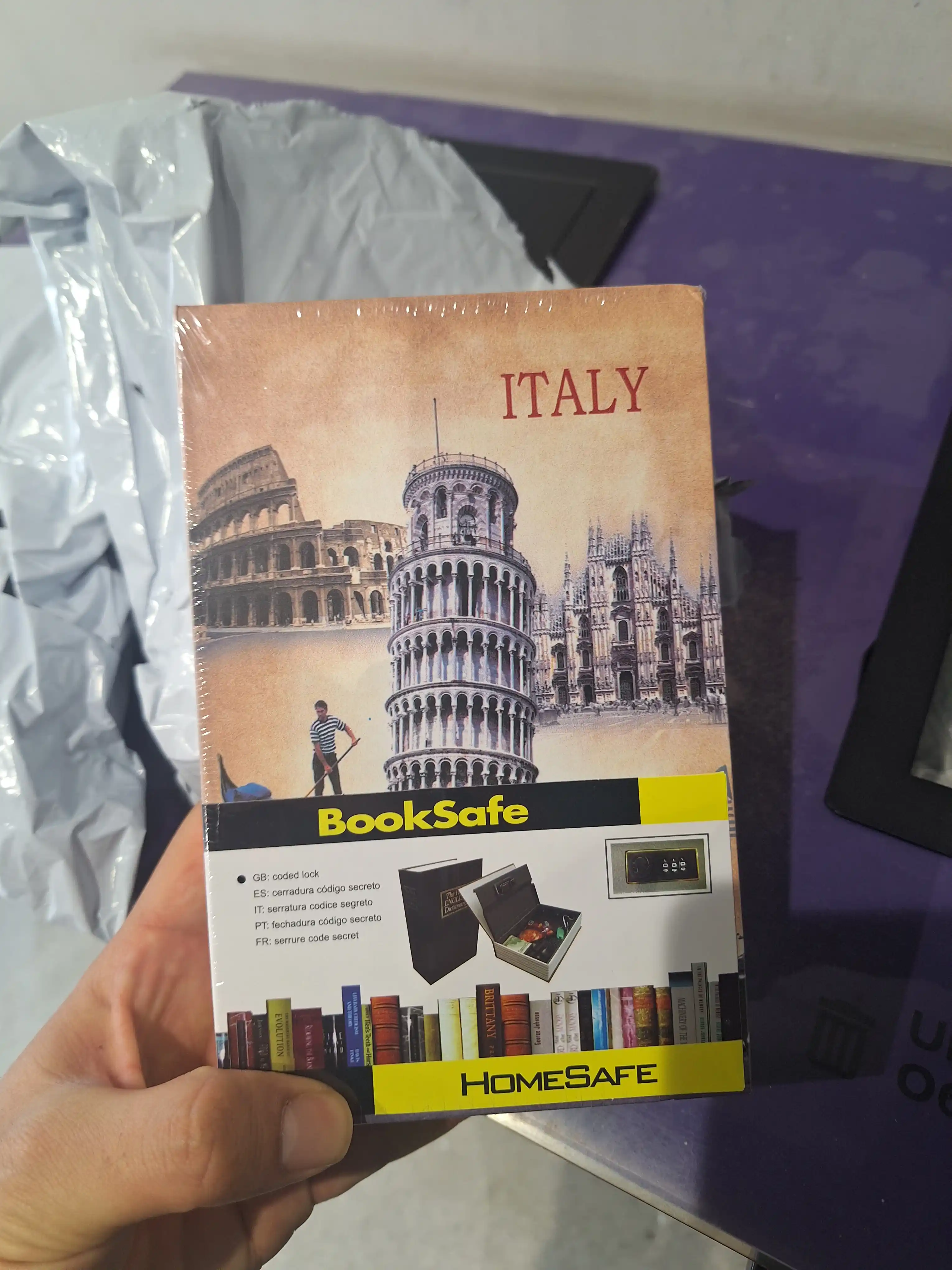Сейф книга с кодом для денег и документов, 2 размера, для подарка