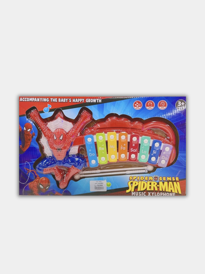 SPIDER-MAN MUSIC XYLOPHONE - ЧЕЛОВЕК -Паук музыкальный ксилофон ИГРУШКА - 