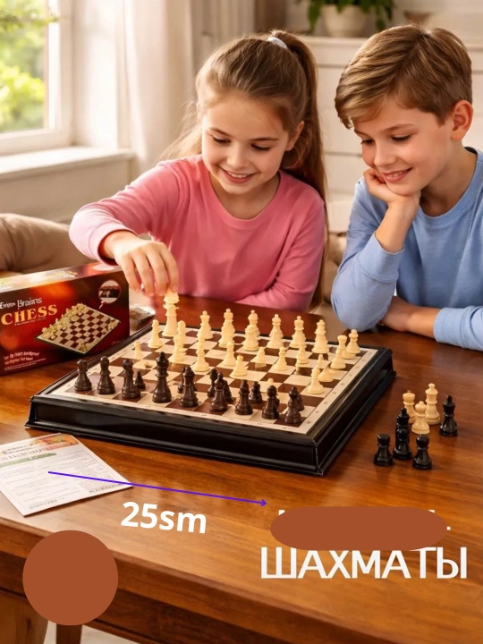 Klassik shaxmat va shashka o'yinlari, 2 tasi 1 da