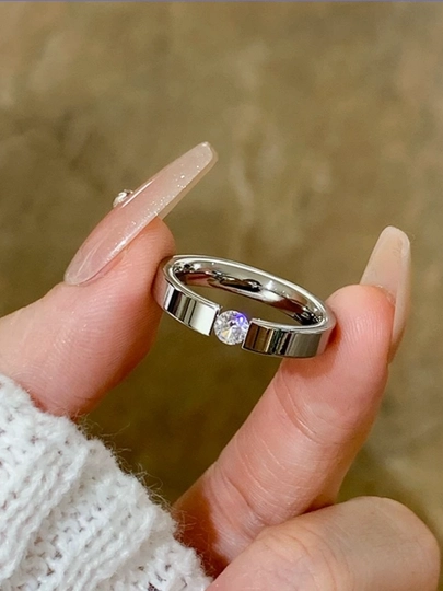 Для женщин и девушек, изящное кольцо в стиле "Cartier" — BEBI-KARTIE-БЕЛЫЙ-21