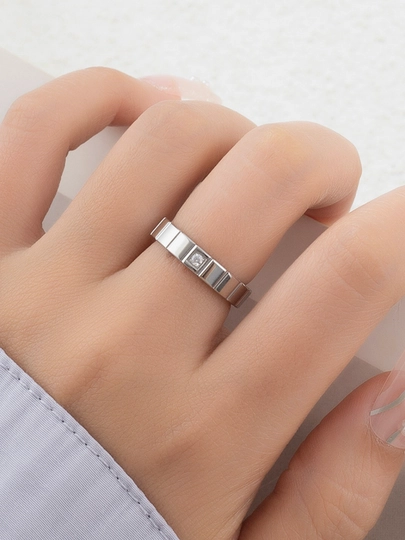 Для женщин и девушек, изящное кольцо в стиле "Cartier" — BEBI-KARTIE-МОЛОЧ-16