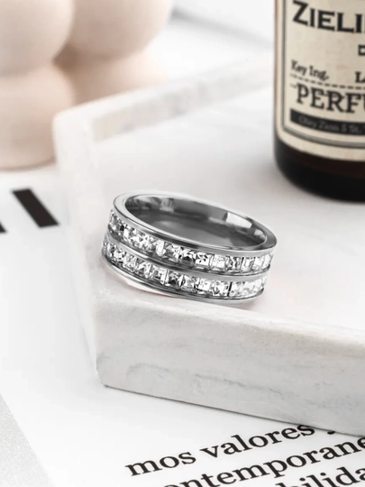 Для женщин и девушек, изящное кольцо в стиле "Cartier" — BEBI-KARTIE-ИНДИГО-19