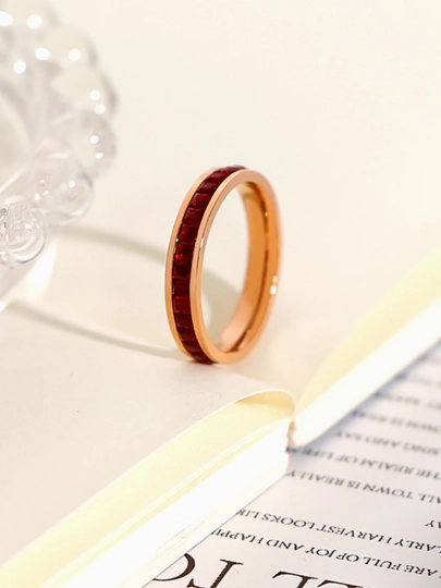 Для женщин и девушек, изящное кольцо в стиле "Cartier" — BEBI-KARTIE-КРАСН-16