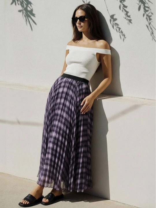 EllyFashion katakli ayollar yubkasi - 