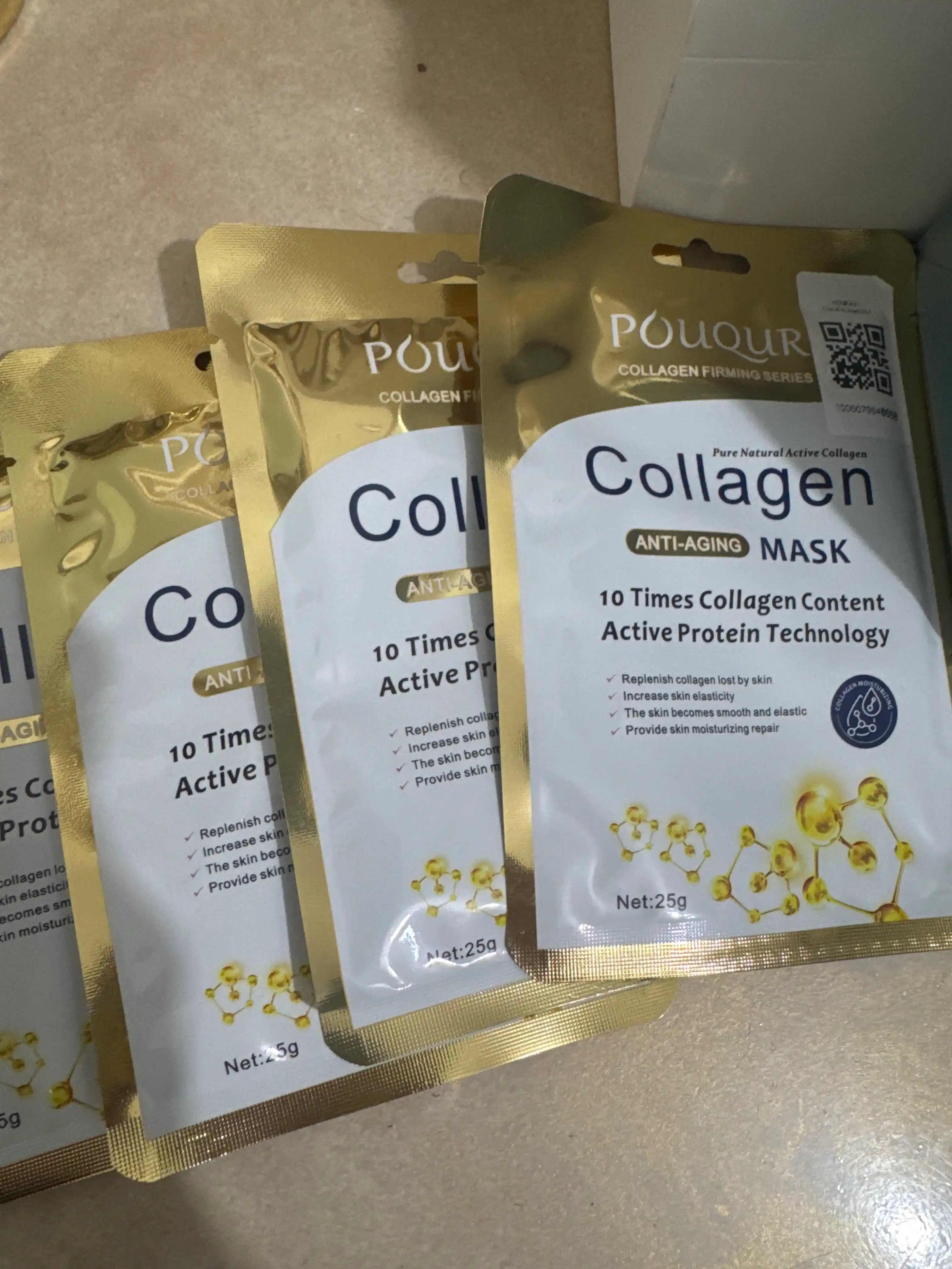 Collagen Crystal Facial Mask Yuz uchun niqob namlantiruvchi kalagenga boy maska