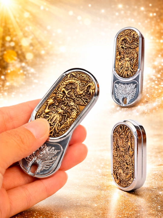 Dragon Push metall fidget-slider — qo‘l uchun antistress o‘yinchoq
