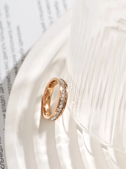 Для женщин и девушек, изящное кольцо в стиле "Cartier" — BEBI-KARTIE-ГОЛУБ-19