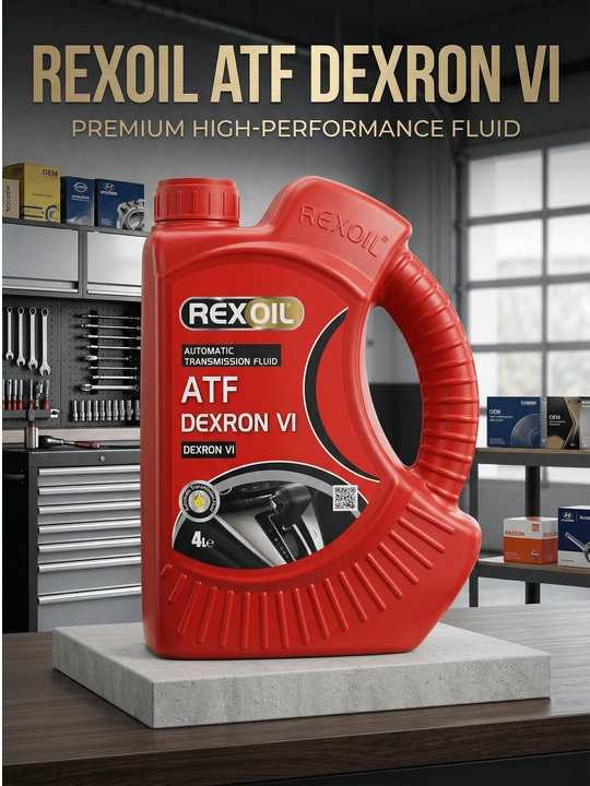 Трансмиссионное масло REXOIL ATF DEXRON VI для АКПП, 4 л - 